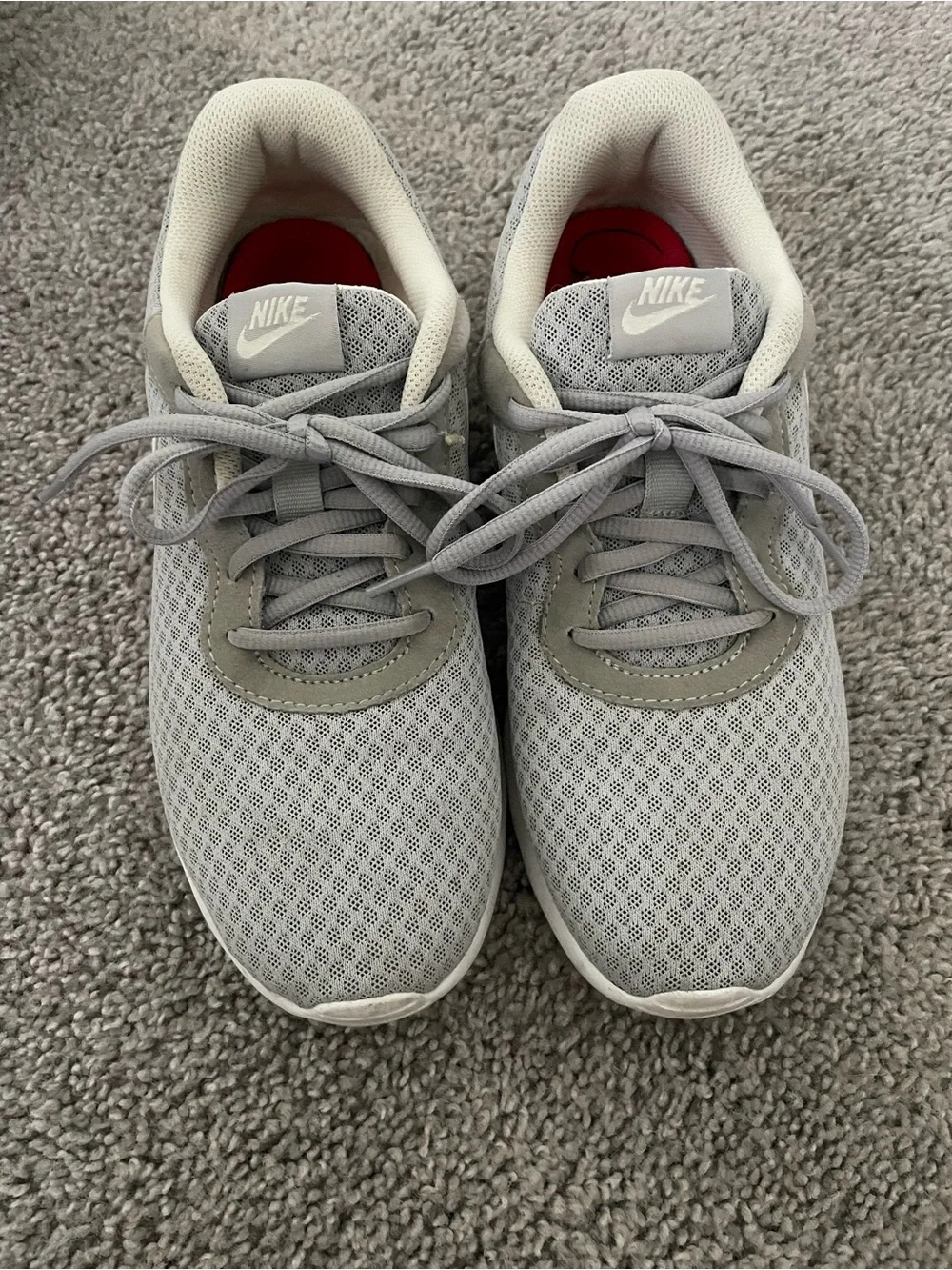 Nike Women’s Light Grey Mesh Athletic Sneakers